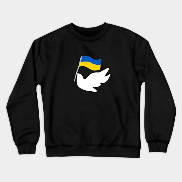 Ukraine Support No War Promote Peace Crewneck Sweatshirt by Vity